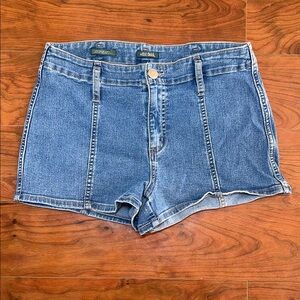 Wild Fable Super High Rise Pin-Stripe Jean Shorts